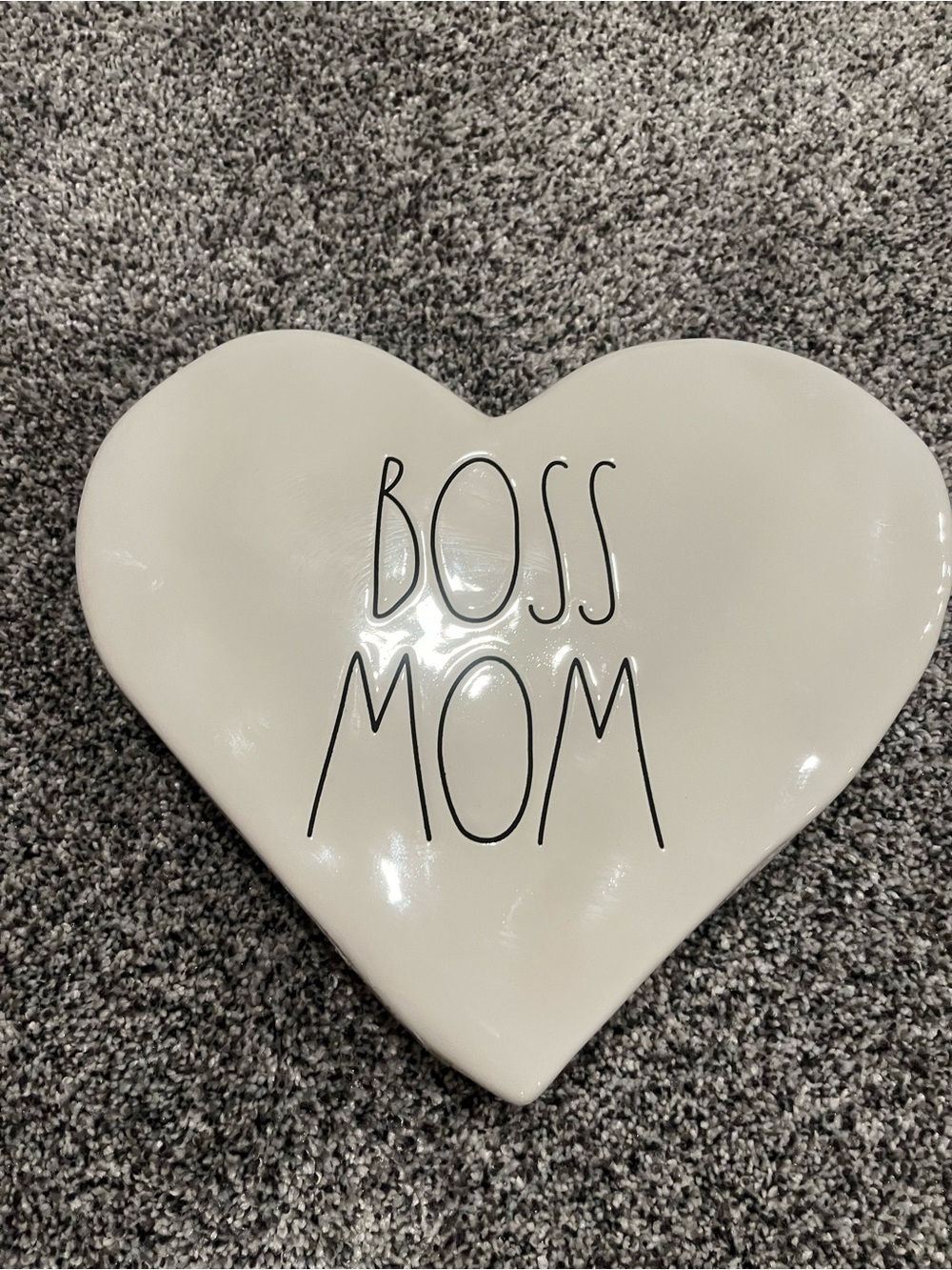Rae Dunn White Ceramic decor with Black Decal